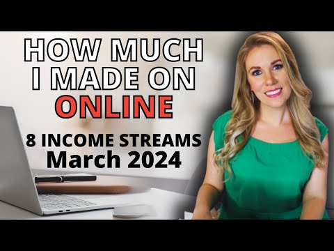 How Much I Made ONLINE in March 2024 | courses, affiliate marketing, youtube, & blogging [Video]