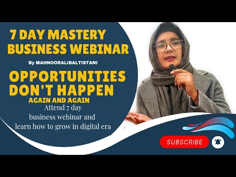 BUSINESS WEBINAR 2024|business online course| @Mahnoor-ali786 [Video]