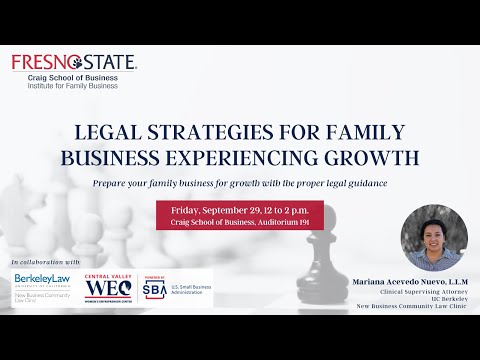 Legal Strategies for Family Business Experiencing Growth [Video]