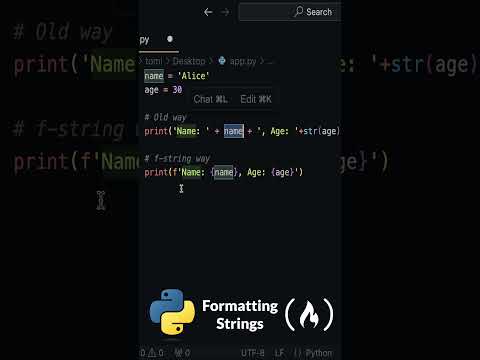 Easy Python String Formatting with f-strings [Video]
