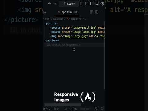 Use picture Element for Responsive Images in HTML [Video]