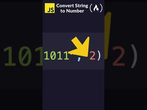 Convert Strings to Numbers in JavaScript [Video]