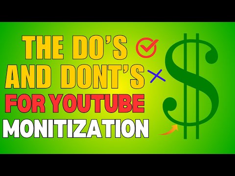 MONITIZATION Do’s and Don’ts For YOUTUBE! – WHICH CONTENT GETS MONITIZED? [Video]