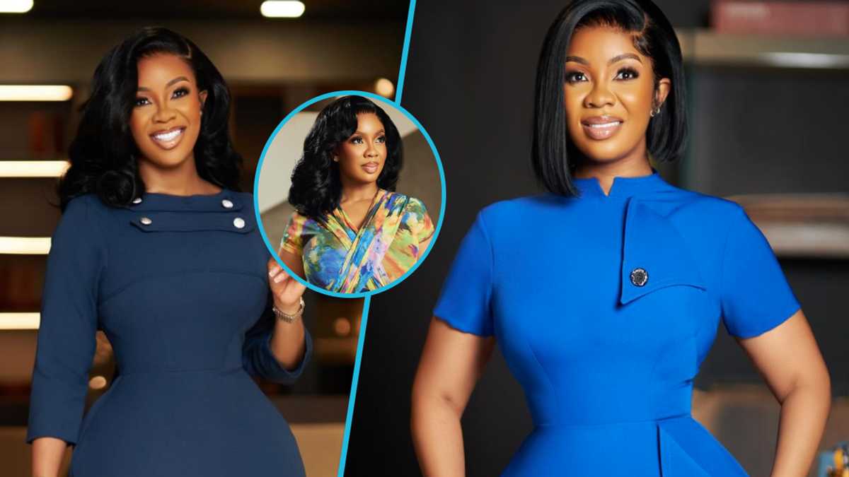 Serwaa Amihere Slays In A Tulle-Draped Dress With Hand-Embroidered Corset Insert By Christie Brown [Video]