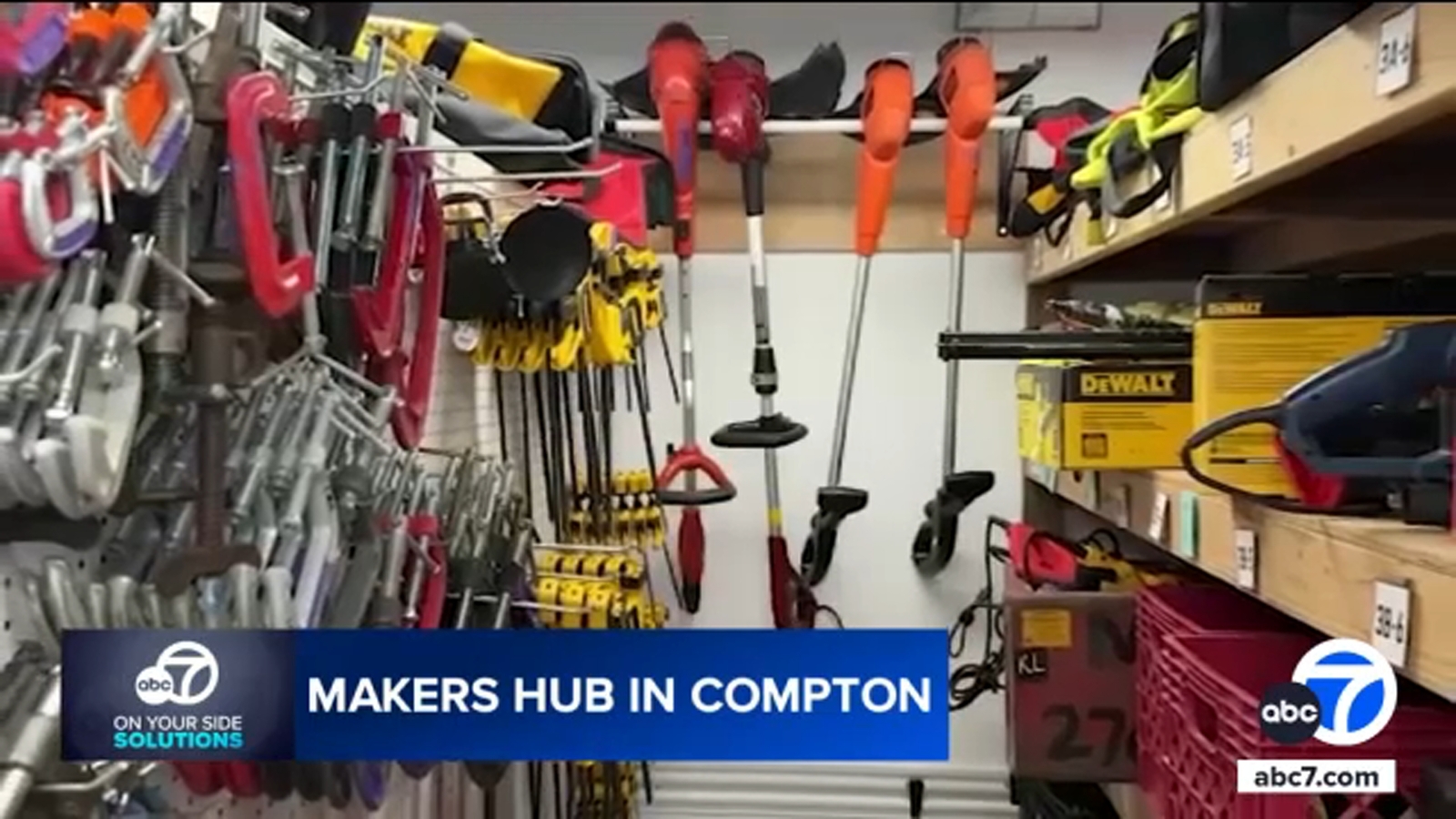 The Makers Hub in Compton provides resources and tools for when inspiration strikes [Video]